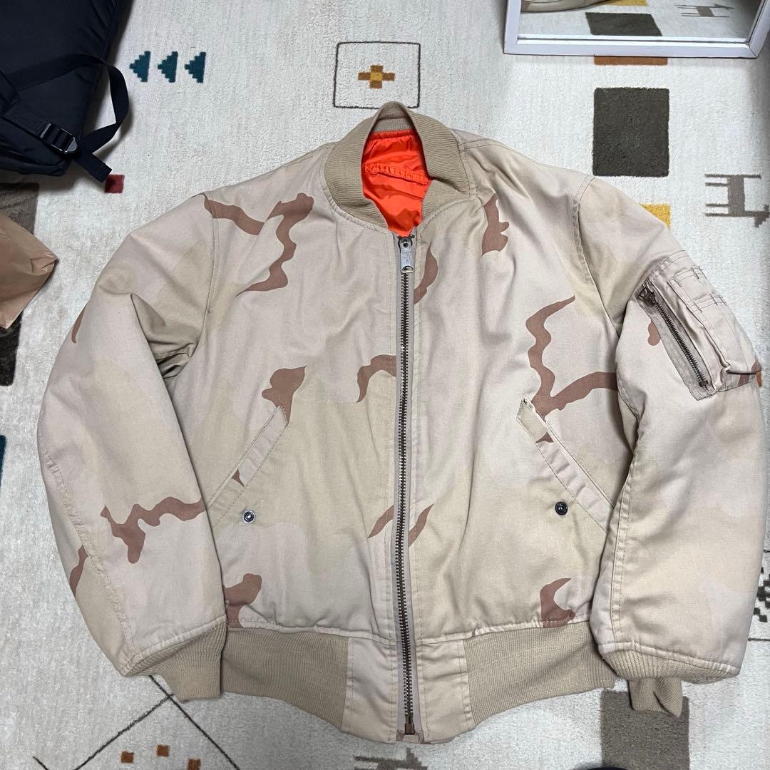 ALPHA MA-1 デザートカモ　80s MADE IN USA