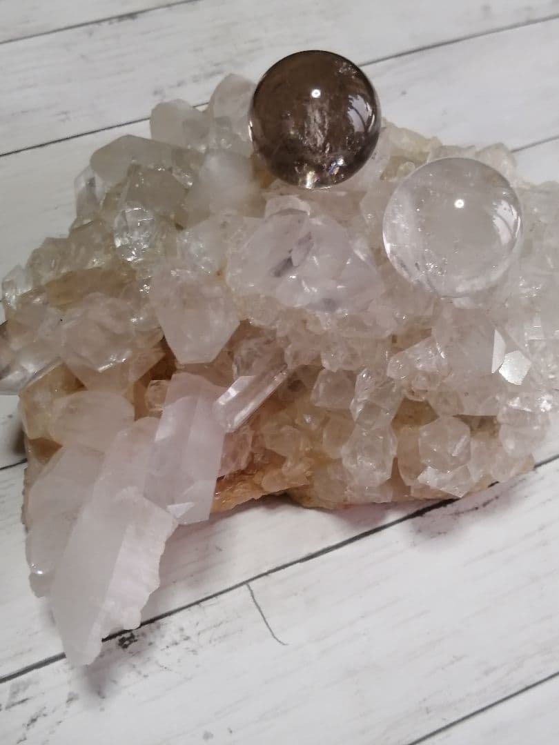 コレクション品　天然石水晶クラスター