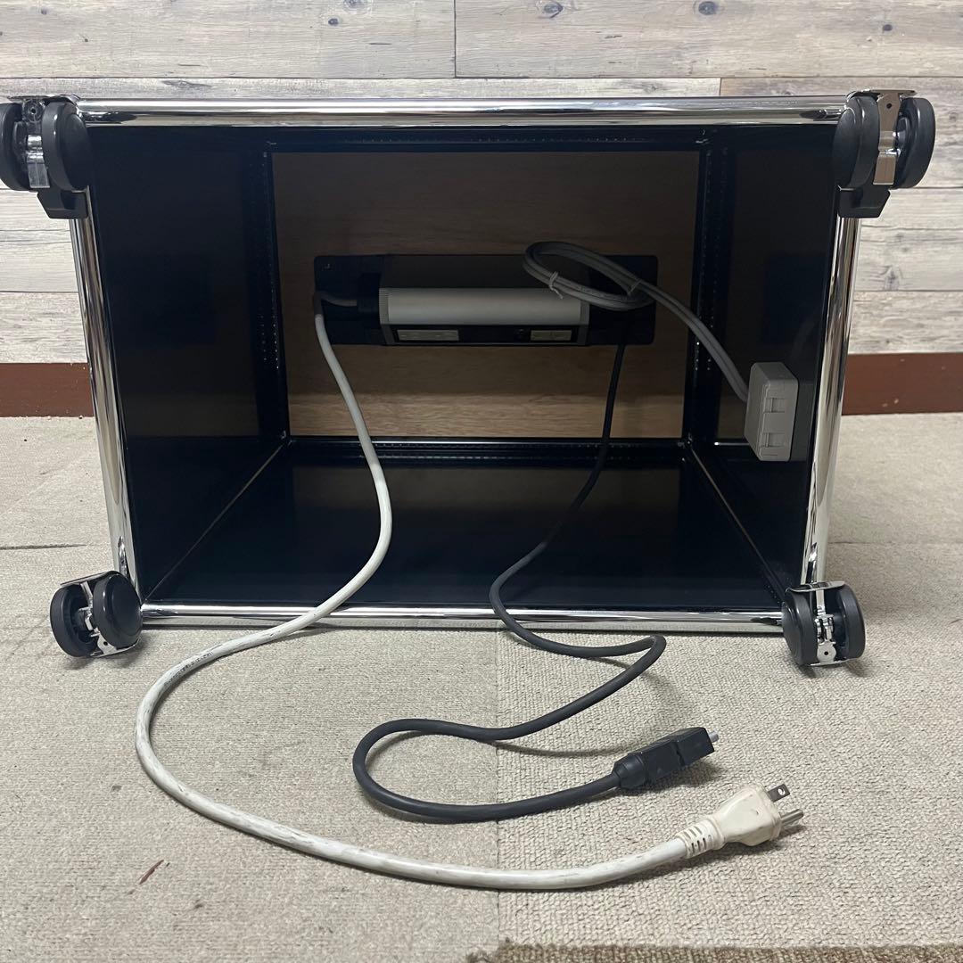 ★DKSD★USM ハラー 電源BOX付ワゴン 色：黒色