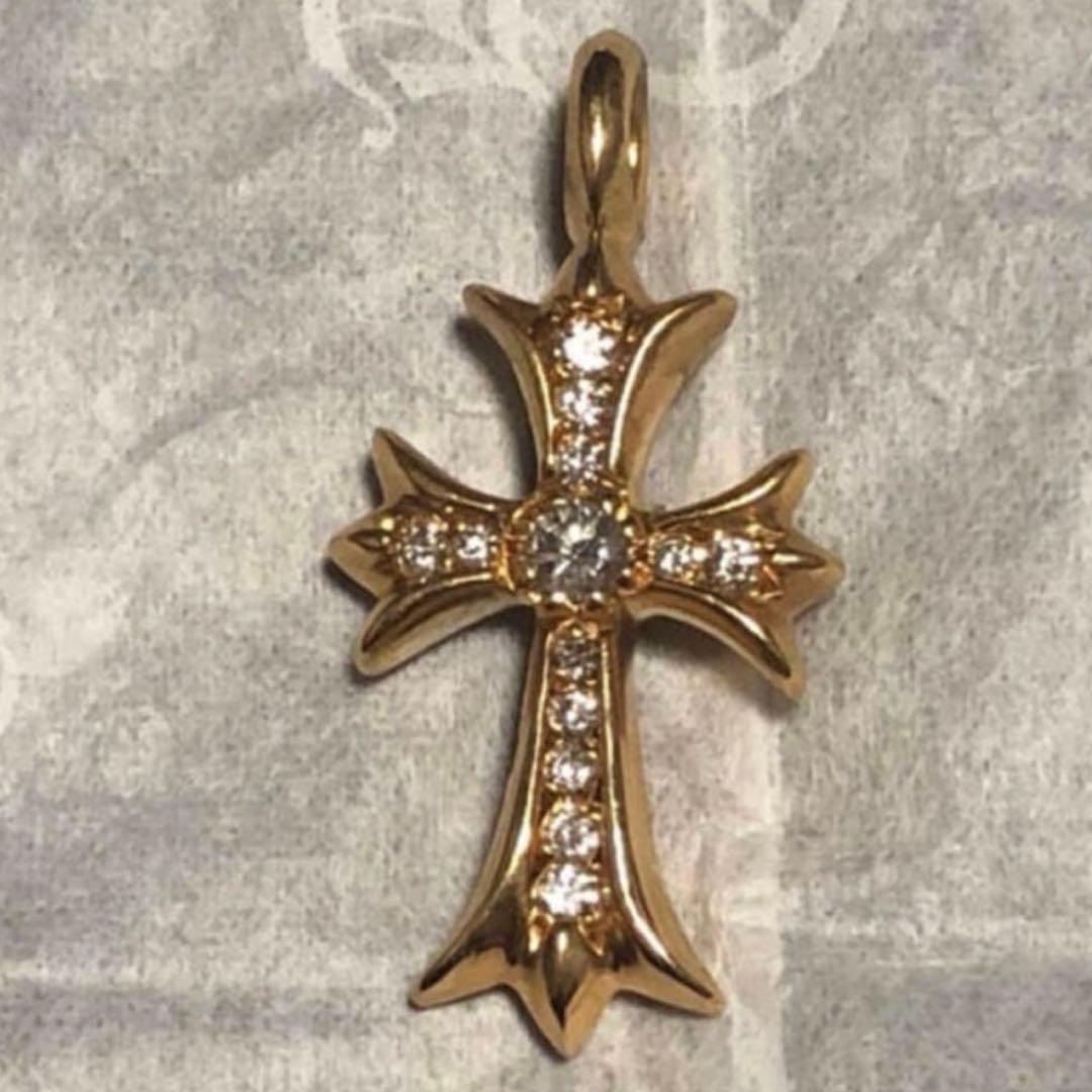 クロムハーツ22kタイニーファットクロスパヴェダイヤ