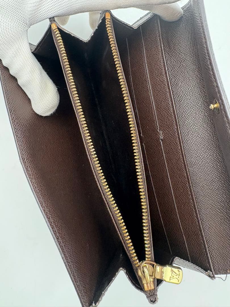 ルイヴィトン　ポシェットポルトモネクレディ　ダミエ　N61724 長財布