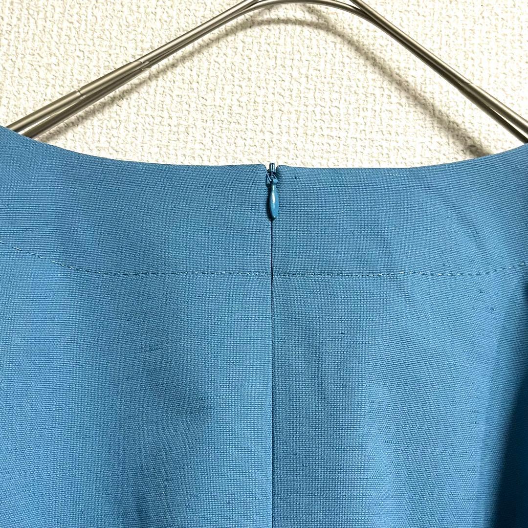 極美品❤️ADOREアドーア　リネンビッグスリーブブラウス　ブルー