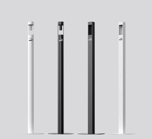 ☆値下げ、訳あり☆ オシャレ！スタンド 灰皿　丸型　ブラック