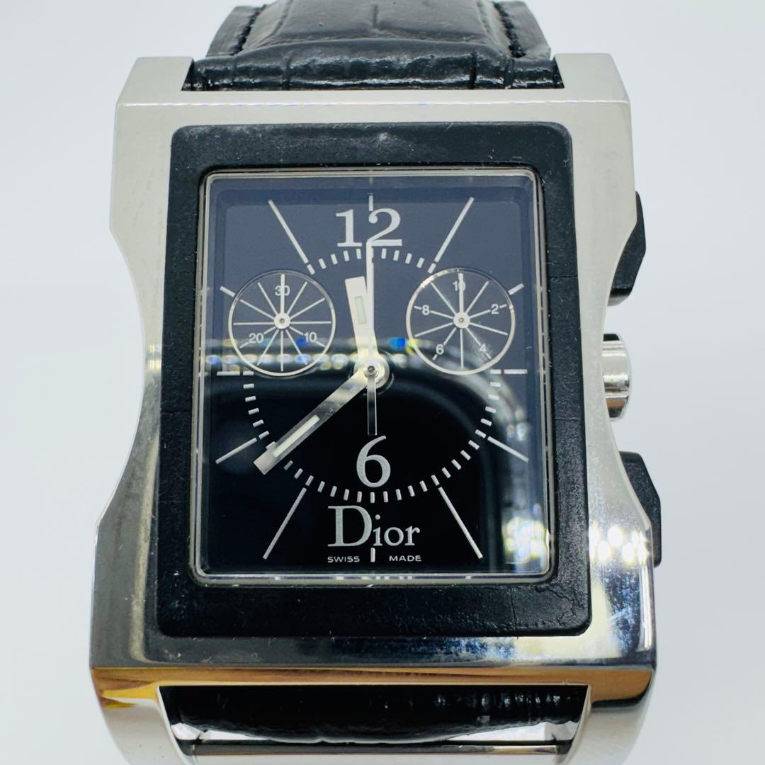 ✨Dior✨ディオール✨CD✨クロノグラフ✨ブラック✨シルバー✨メンズ✨腕時計✨