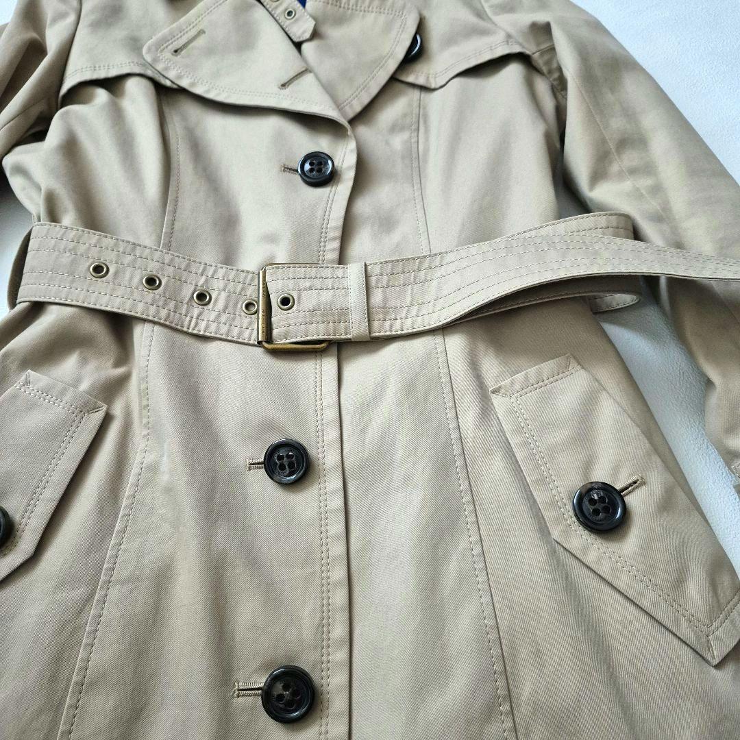 美品✨バーバリーブルーレーベル　トレンチコート　ノバチェック　ミドル丈　38