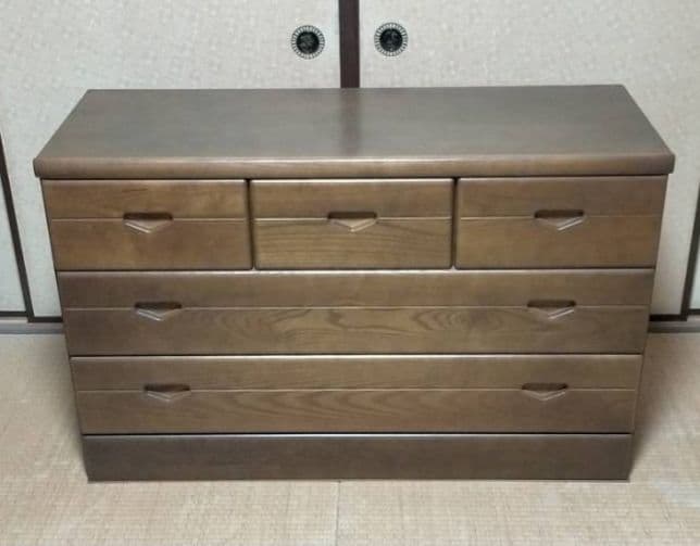 大型 横長 タンス 引き出し 昭和 レトロ 収納 家具 箪笥