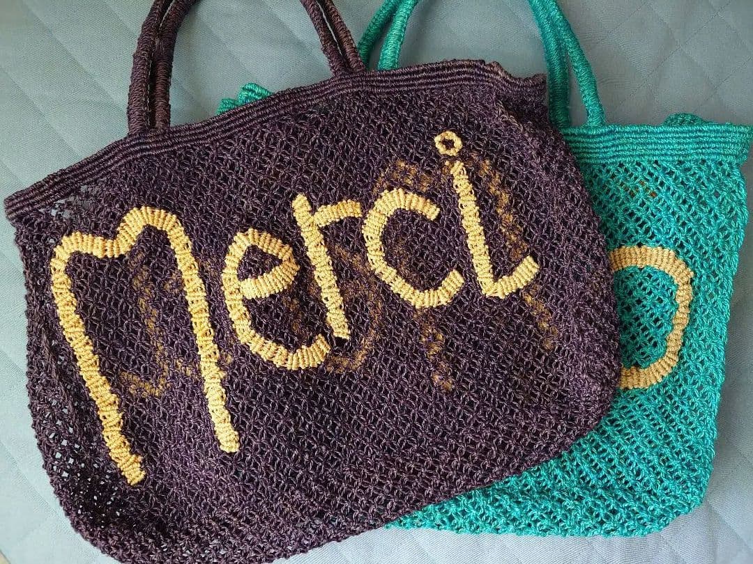 [2色]メッシュ編みトートバッグ Merci