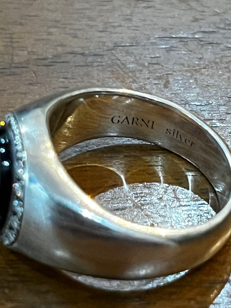 GARNIダイヤオニキスリング 11号