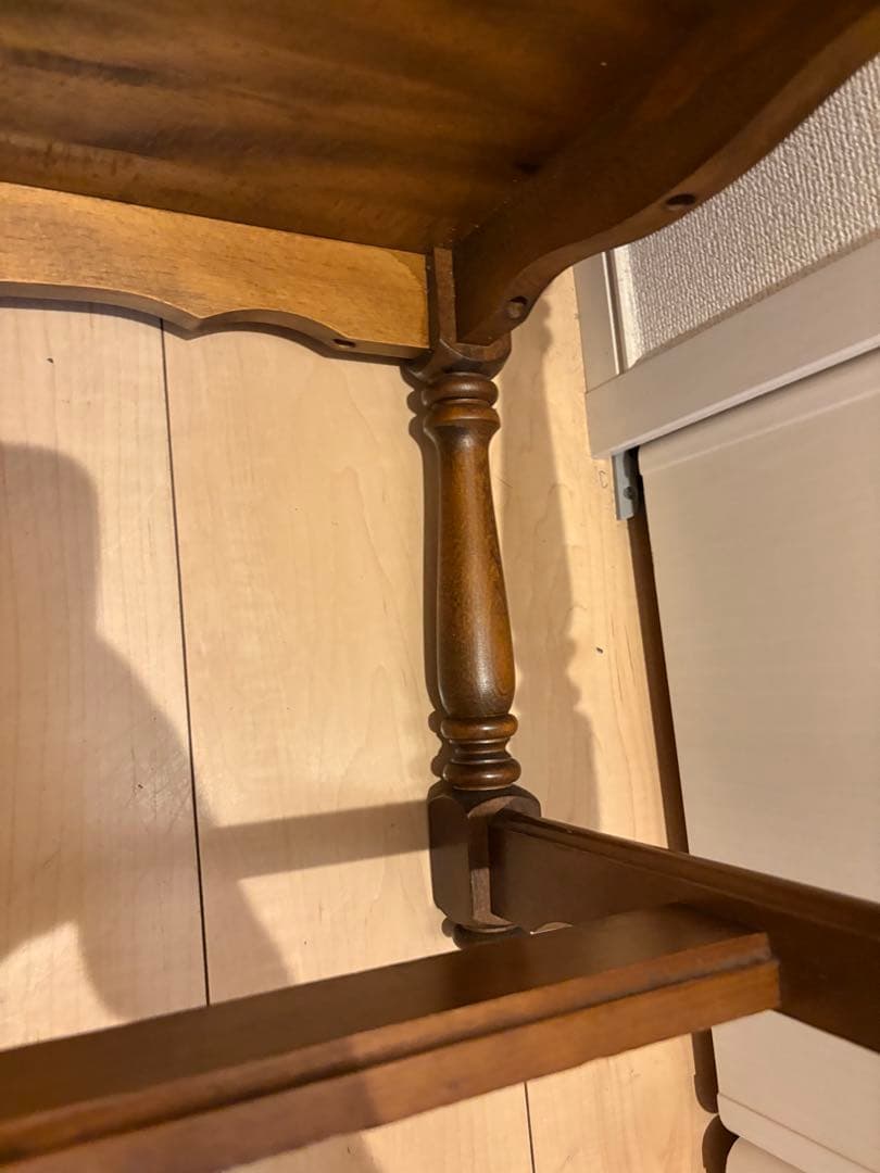 カリモクコロニアル テレフォンベンチ 電話台 いす サイドテーブル 花台 飾り棚