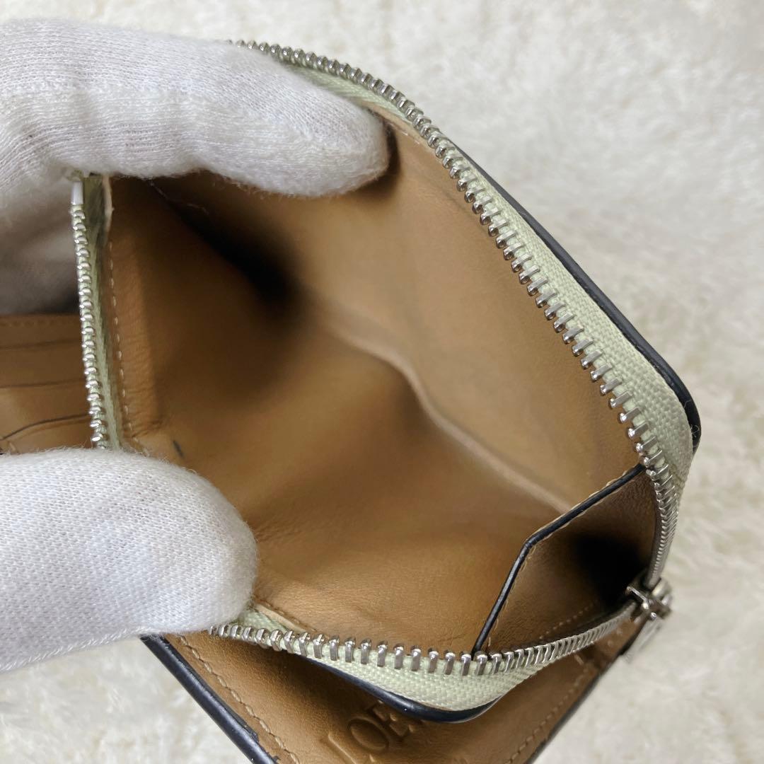 LOEWE スリムジップ バイフォールド レザーウォレット アナグラム