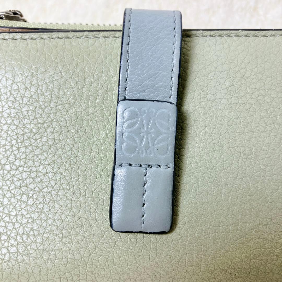 LOEWE スリムジップ バイフォールド レザーウォレット アナグラム
