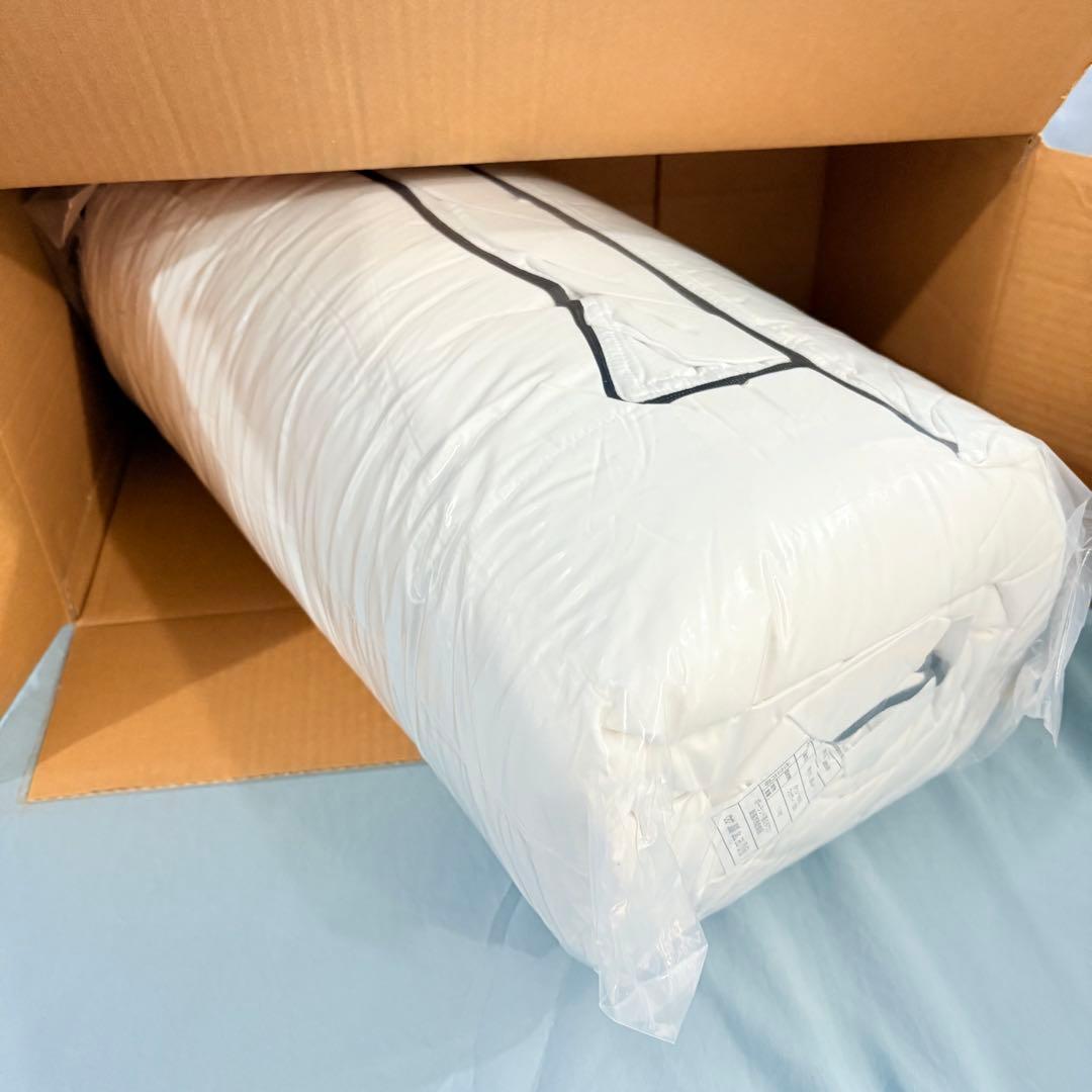 03新品未開封　羽毛布団　150cmx200cmシングル　掛け布団　100％羽毛
