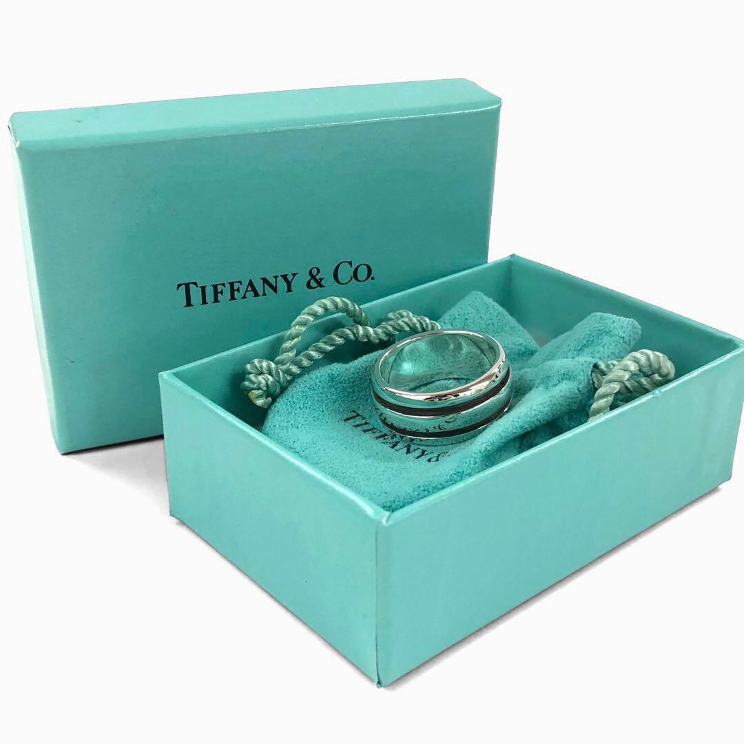 美品 Tiffany&Co. SV925 アトラス グルーブ リング 9.8g
