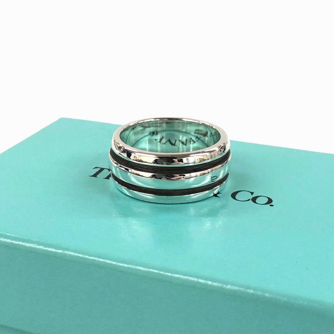 美品 Tiffany&Co. SV925 アトラス グルーブ リング 9.8g