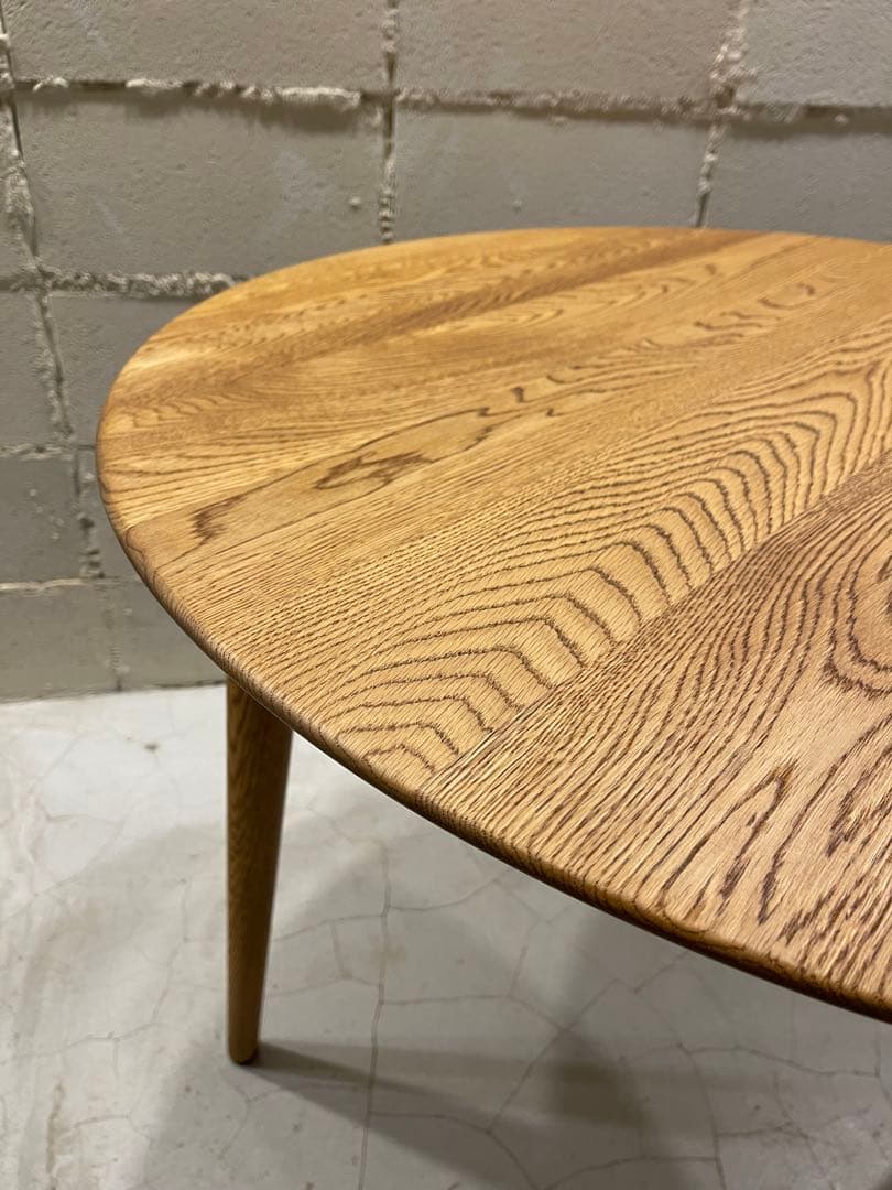 あさり 　IDC 大塚家具　シネマ　ダイニングテーブル　オーク無垢