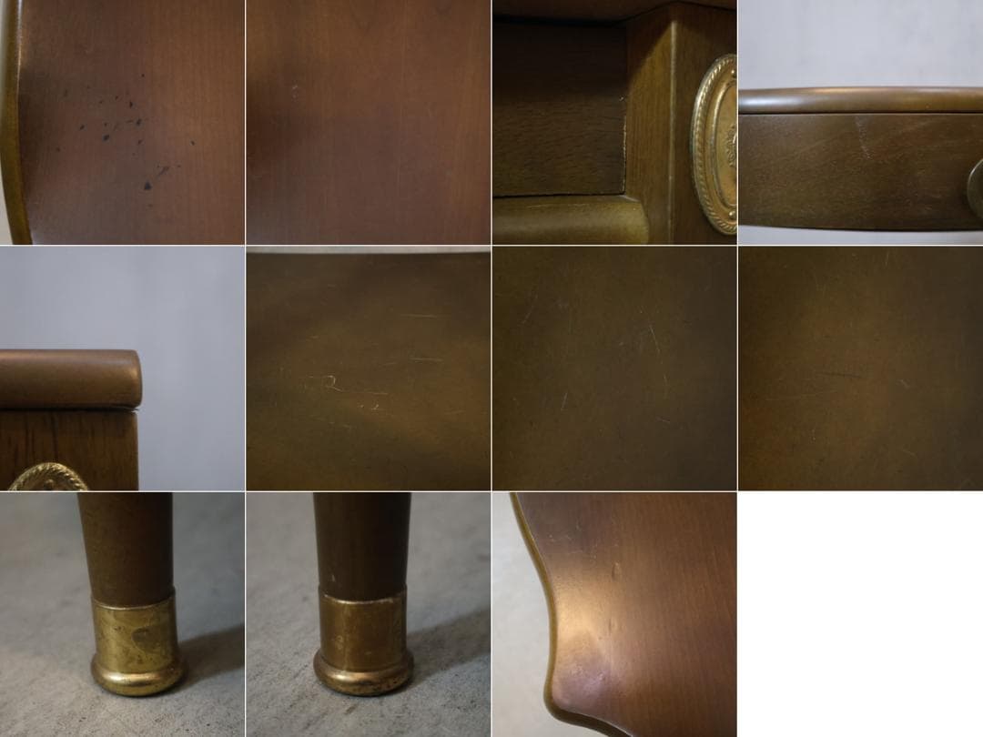 アンティーク調 コンソールテーブル クラシック ホールテーブル フラワースタンド