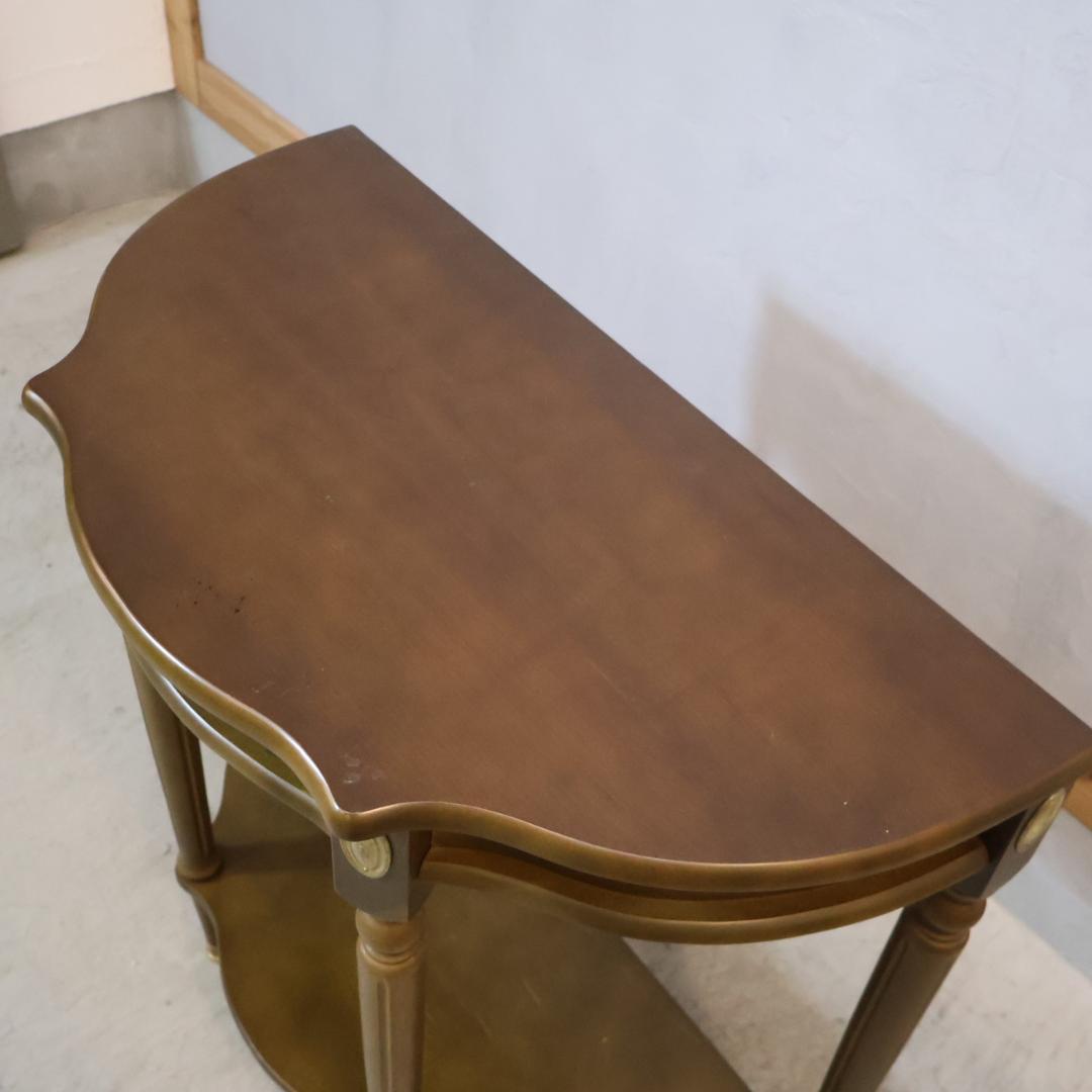 アンティーク調 コンソールテーブル クラシック ホールテーブル フラワースタンド