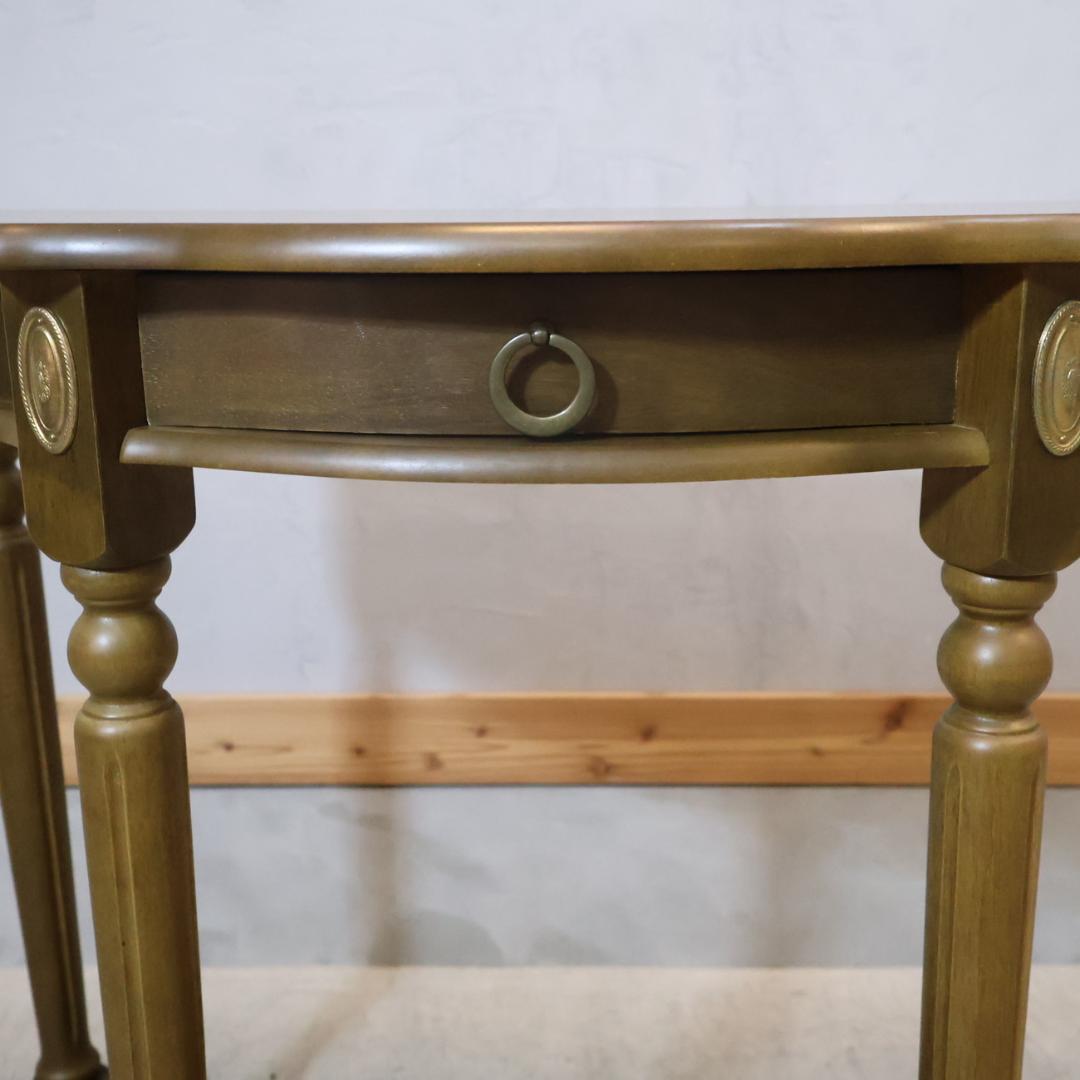 アンティーク調 コンソールテーブル クラシック ホールテーブル フラワースタンド