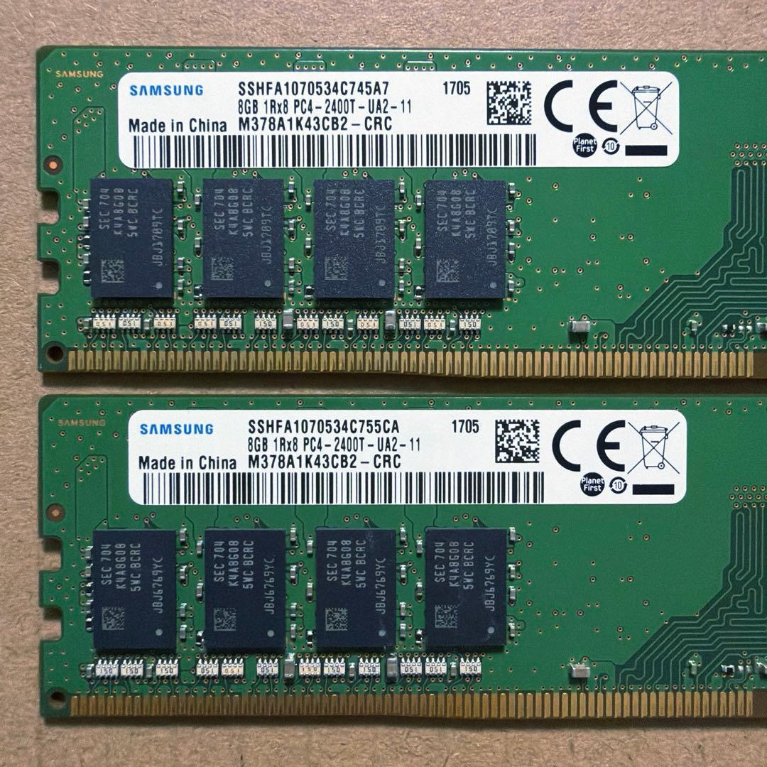 [12] デスクトップ PC メモリ8GBx2(16GB) DDR4 2400