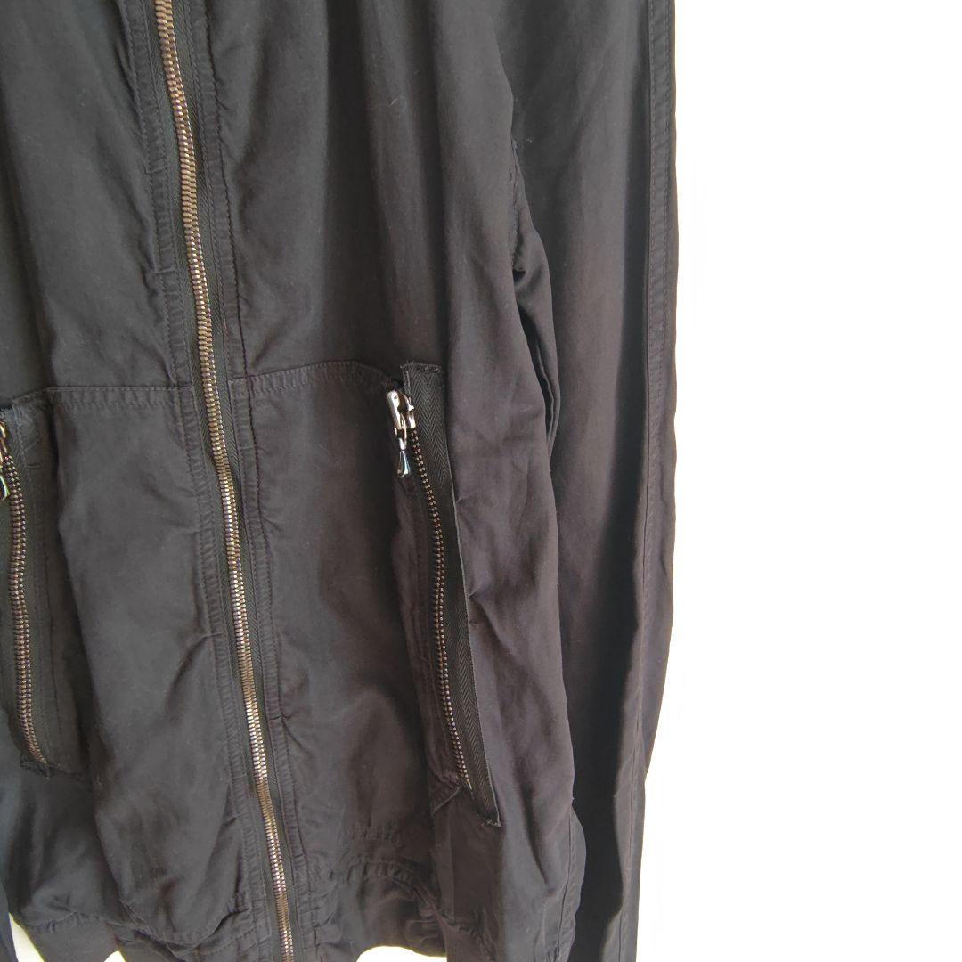 ユリウス♡JULIUS　ジャケット　薄手　黒　ジップアップ　綿100 コットン