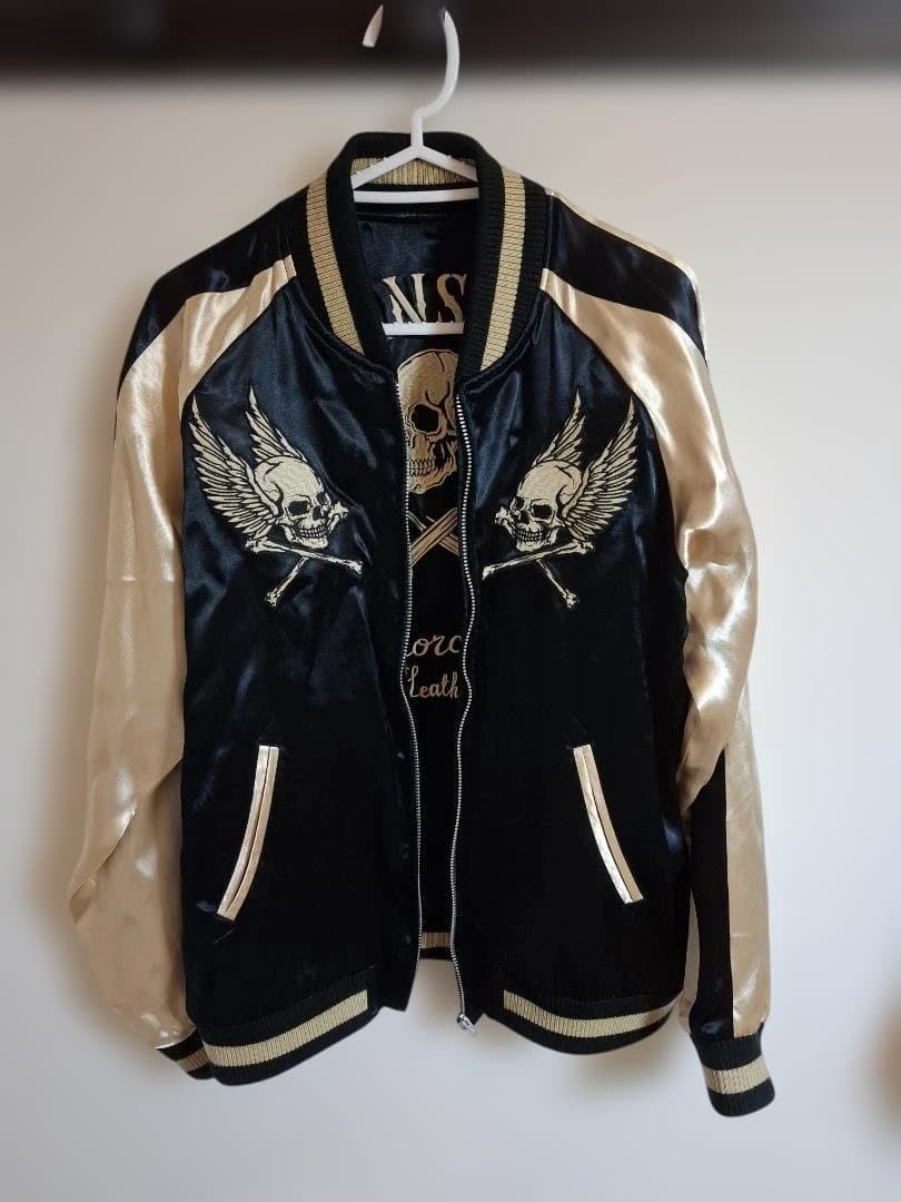 試着のみ VANSON リバーシブル スカジャン