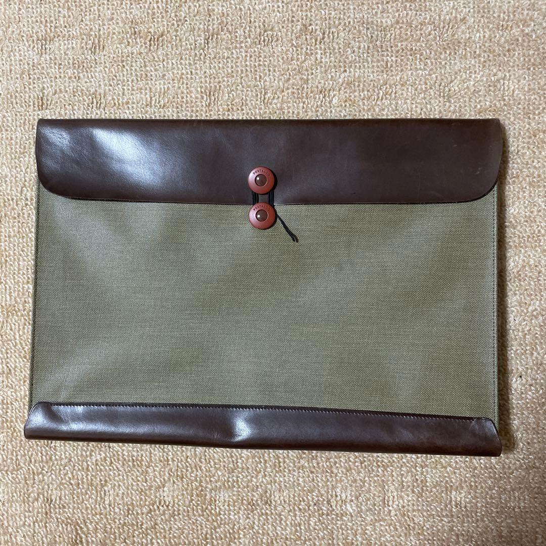 POSTALCO 書類ケース オリーブグリーン　リーガルエンベロープ