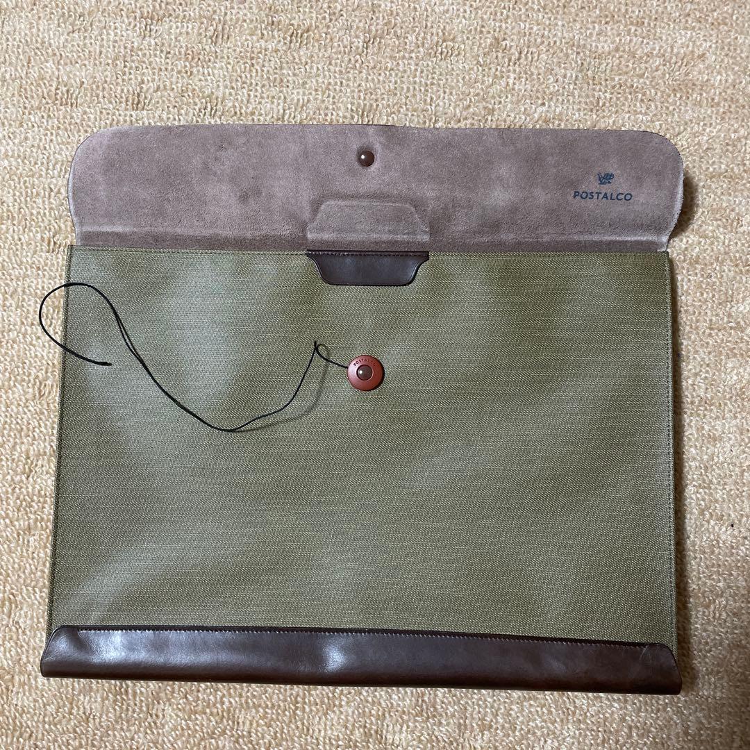 POSTALCO 書類ケース オリーブグリーン　リーガルエンベロープ