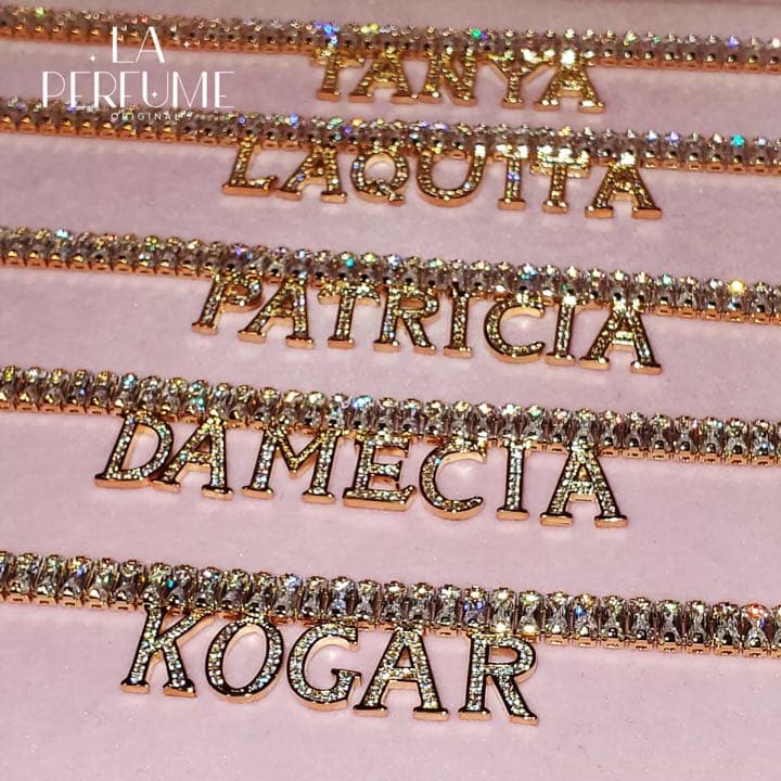 名入れ♡アンクレット キラキラ ゴージャス イニシャル ゴールド ハンドメイド