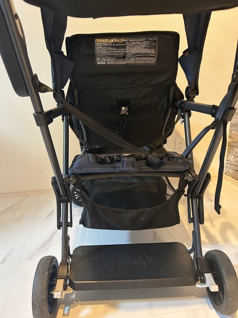 【美品】KATOJI カトージ ベビーカー 二人でゴー 2人乗りベビーカー