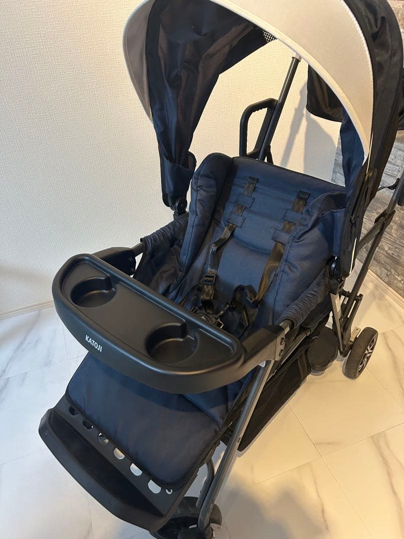 【美品】KATOJI カトージ ベビーカー 二人でゴー 2人乗りベビーカー