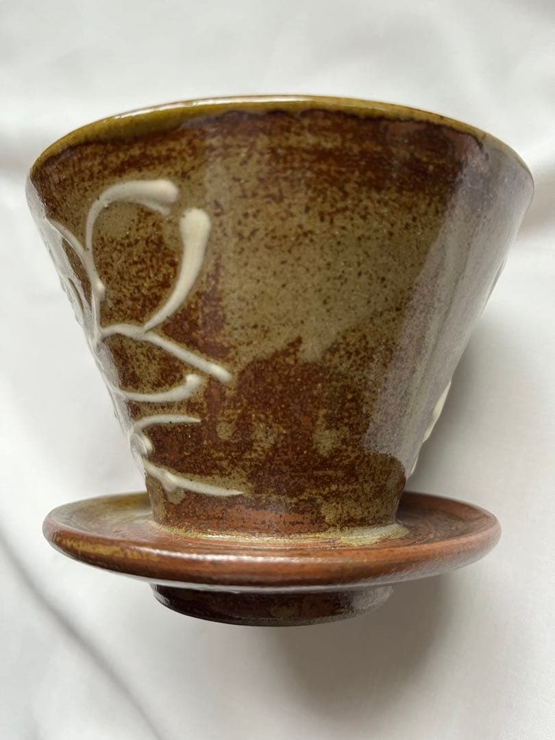 沖縄　やちむん　読谷　拓実窯　コーヒードリッパーとマグカップ