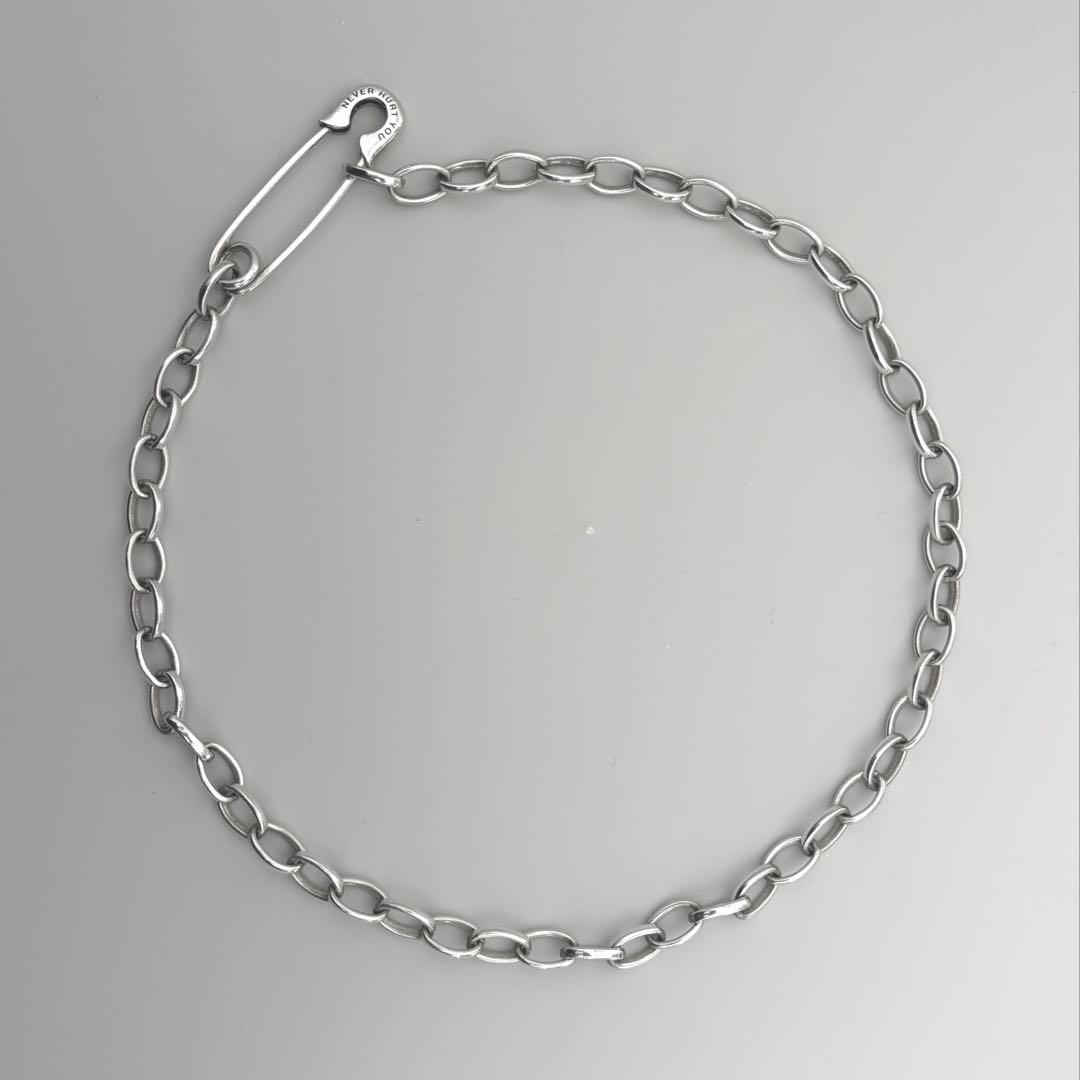 エムズコレクション 安全ピン シルバー 925 ネックレス　50cm