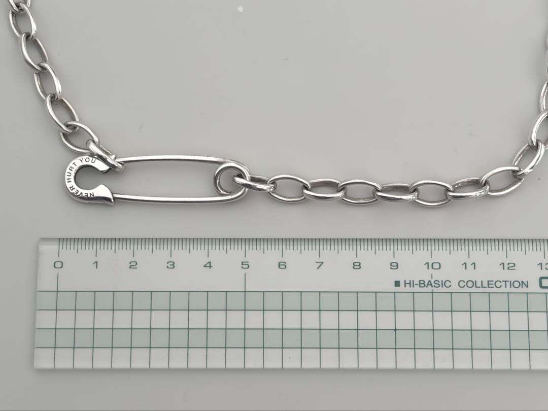 エムズコレクション 安全ピン シルバー 925 ネックレス　50cm