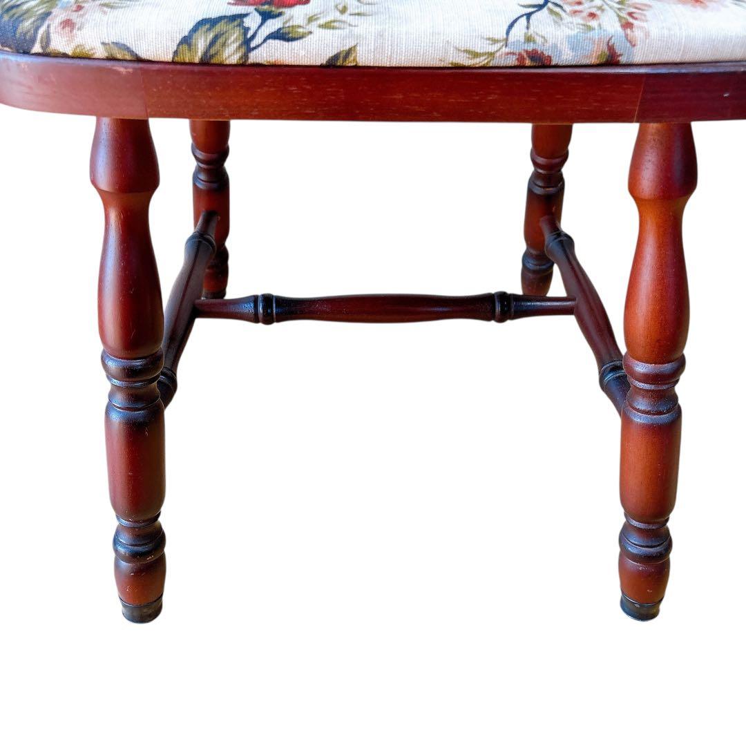 【ちひろ】② MIKIMOKU 2脚セット　椅子　花柄　ヴィンテージ　イス