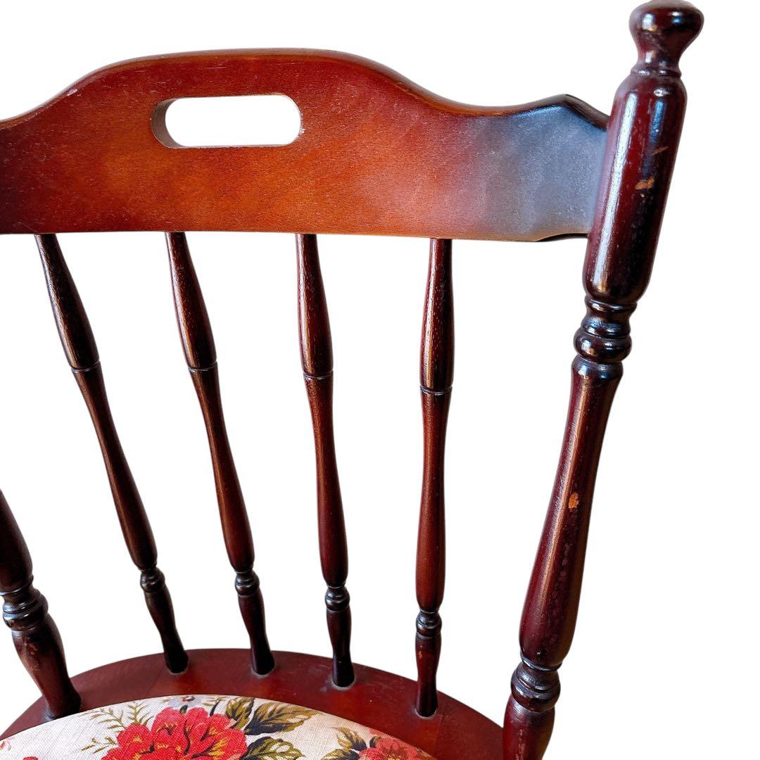 【ちひろ】② MIKIMOKU 2脚セット　椅子　花柄　ヴィンテージ　イス