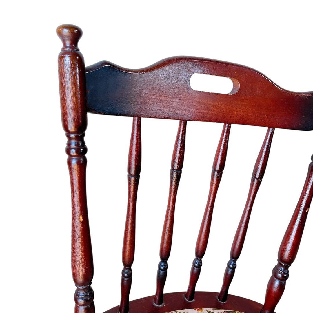 【ちひろ】② MIKIMOKU 2脚セット　椅子　花柄　ヴィンテージ　イス