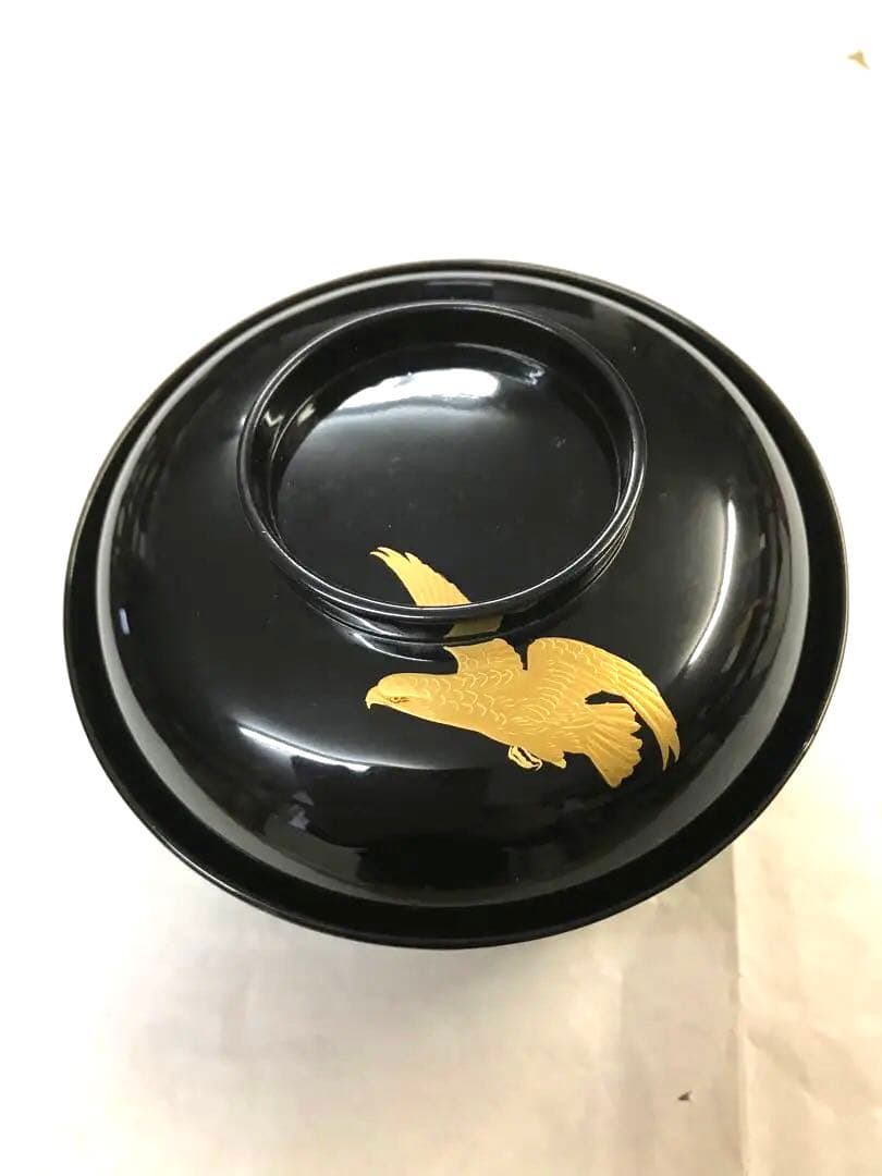 蒔絵持椀(一富士二鷹三茄子)十客揃