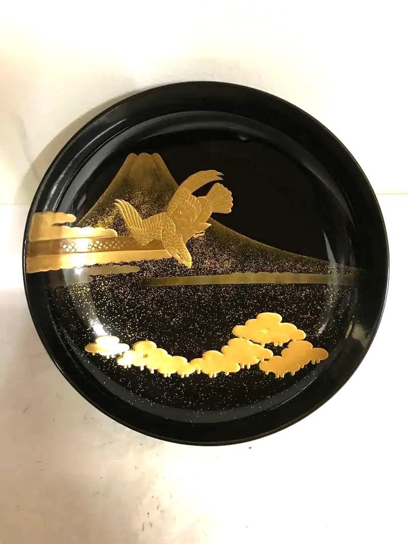 蒔絵持椀(一富士二鷹三茄子)十客揃