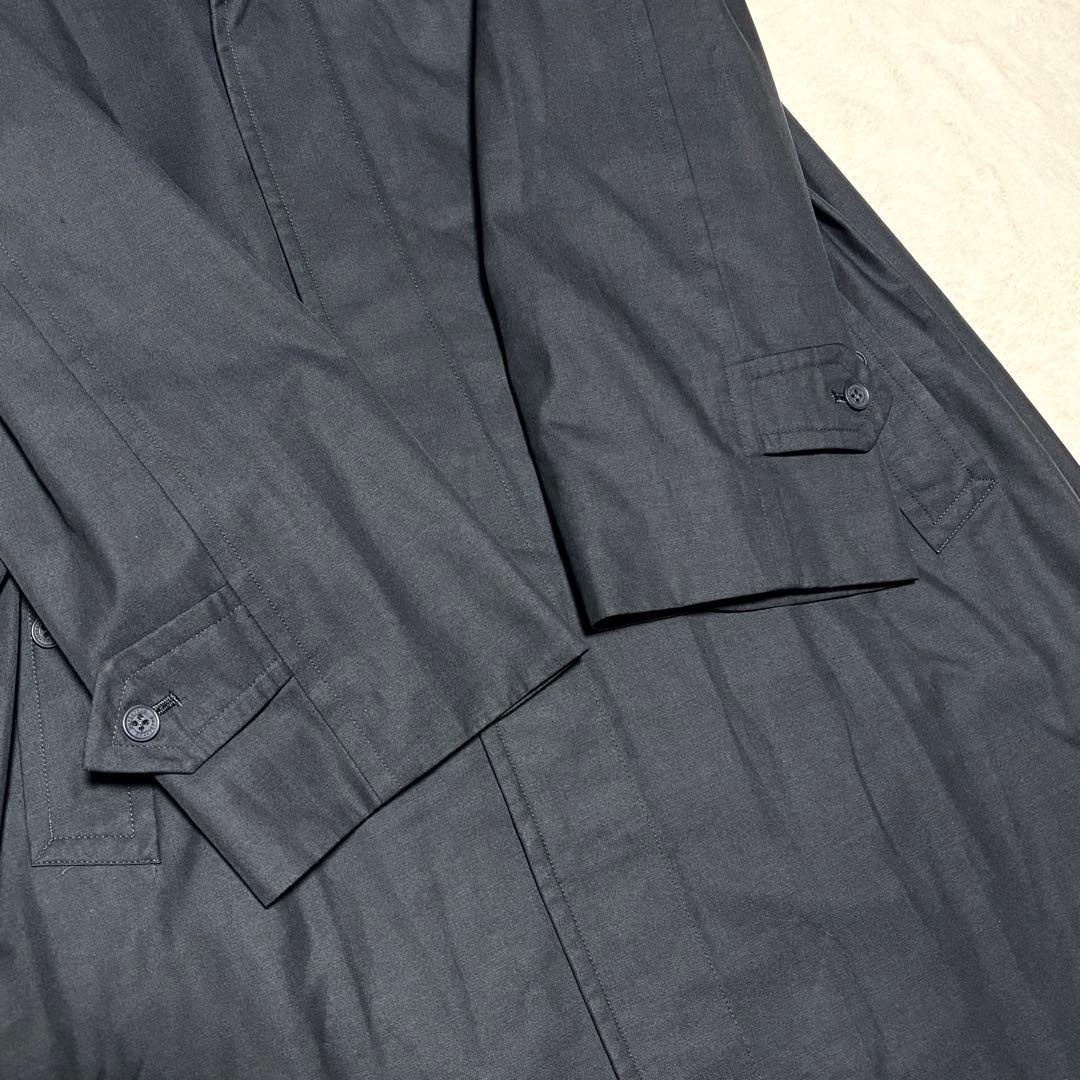 美品 バーバリー ステンカラーコート バルマカーン ヴィンテージ ブラック M