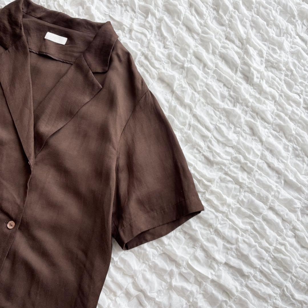 【美品】 ボールジィ オープンカラーシャツ ダブル リネンシャツジャケット