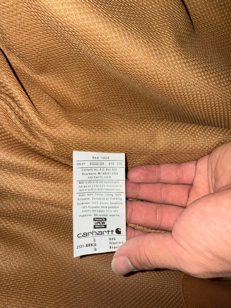 Carhartt フード付きジャケット Lサイズ ベージュ