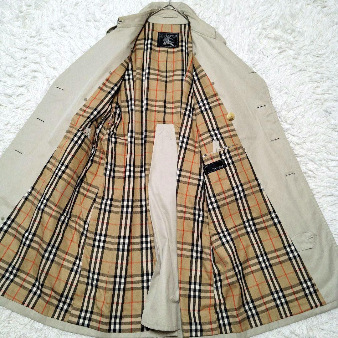 【美品】バーバリー☆ノバチェック　ロング丈　ベルト付き　トレンチコート