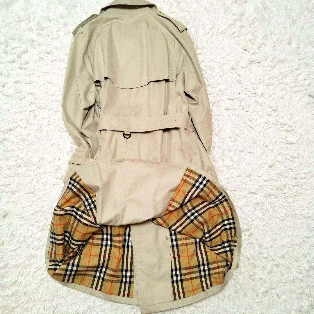 【美品】バーバリー☆ノバチェック　ロング丈　ベルト付き　トレンチコート