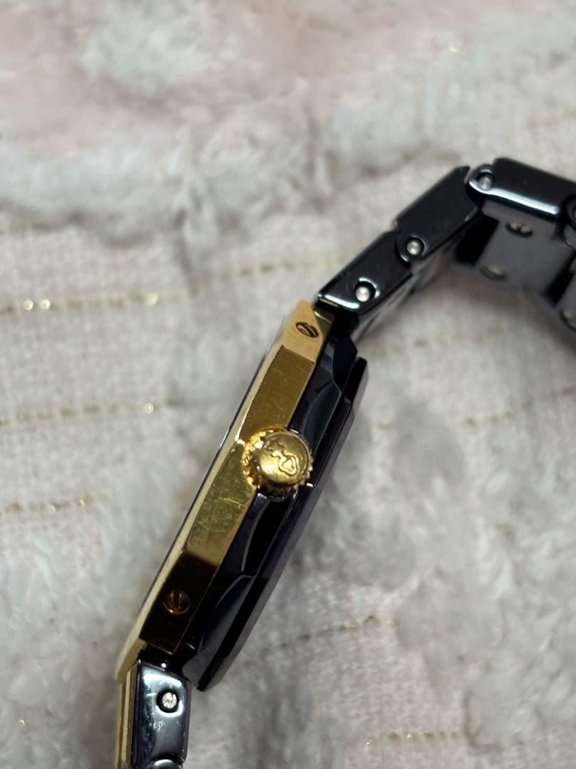 CORUM アドミラルズカップ クォーツ 18金 ガンブルー コンビ 動作良好