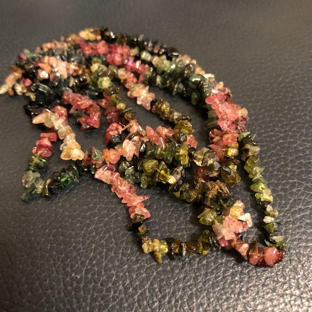 新品☆ハンドメイド素材☆トルマリン天然石☆サザレ　連