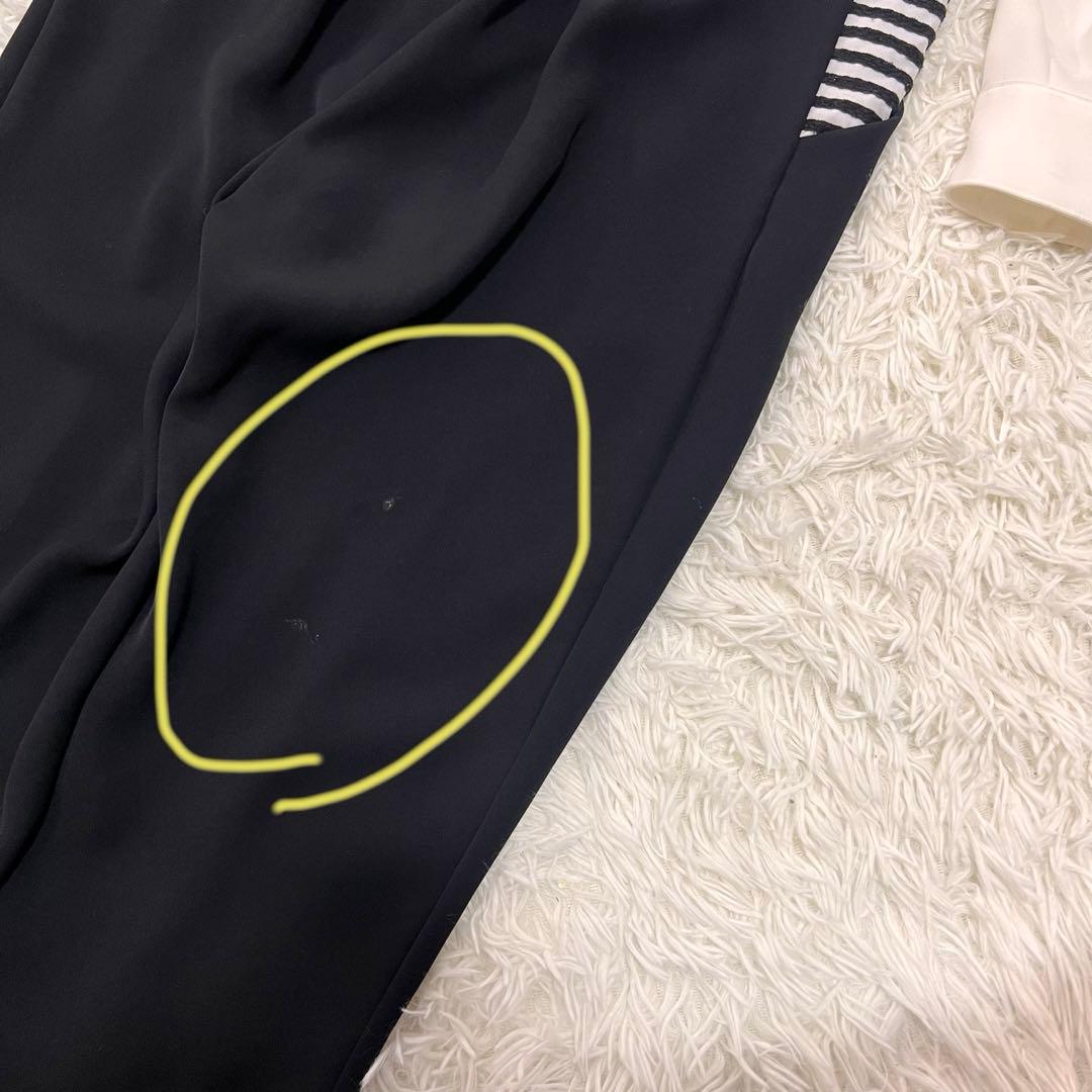 YM様　　ボーダーアットバルコニー　オーバーオール　 オールインワン　38