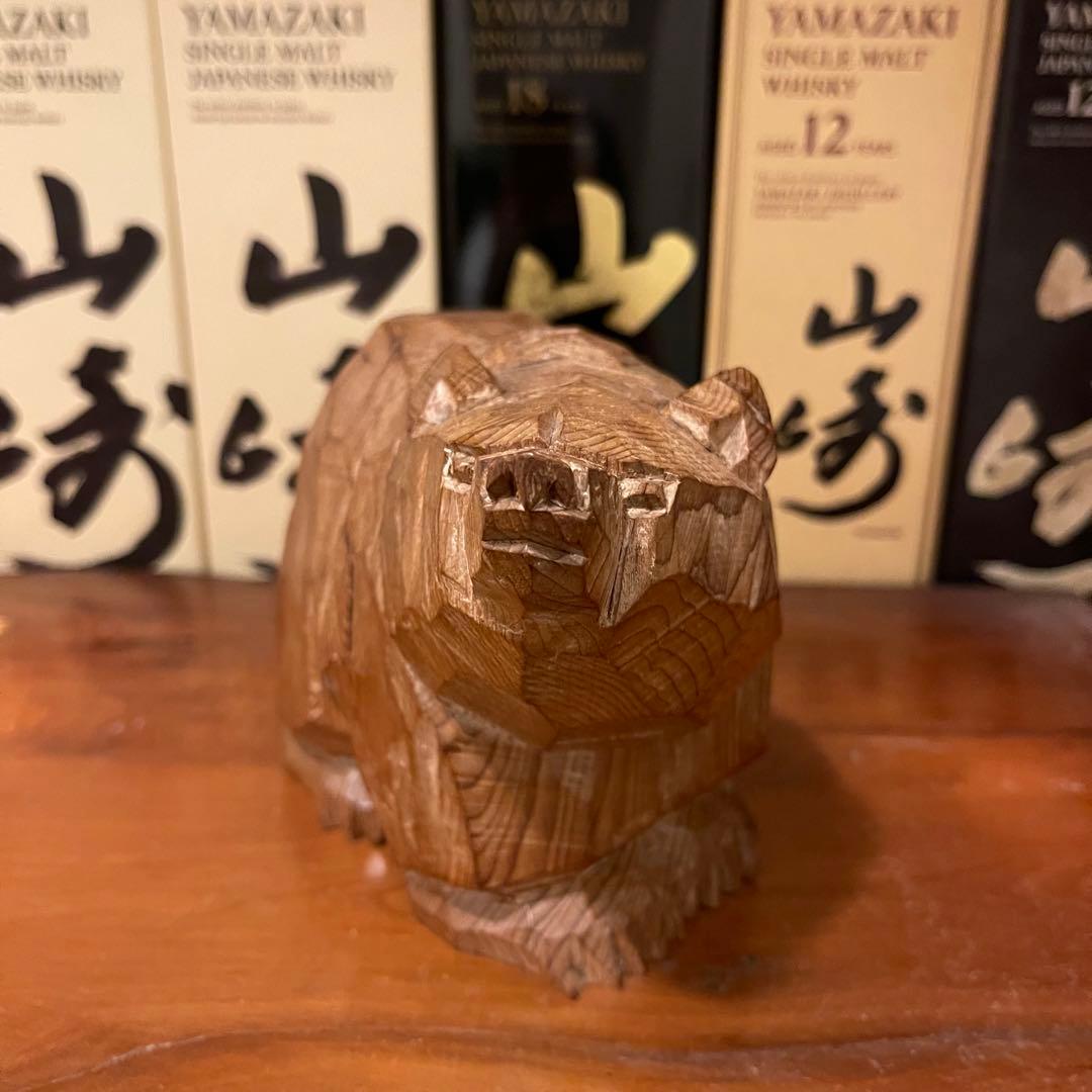 引間二郎　木歩　八雲　木彫　熊木彫　1982 中