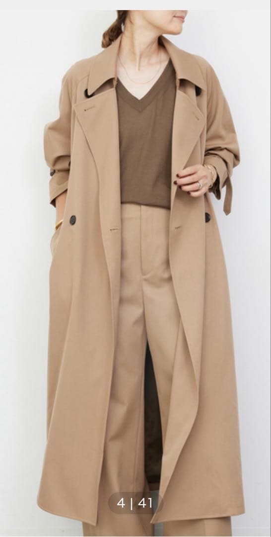美品Deuxieme Classe GABARDINE TRENCH トレンチ