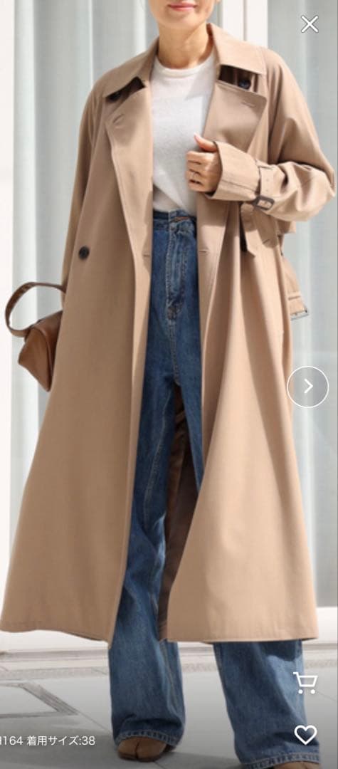 美品Deuxieme Classe GABARDINE TRENCH トレンチ
