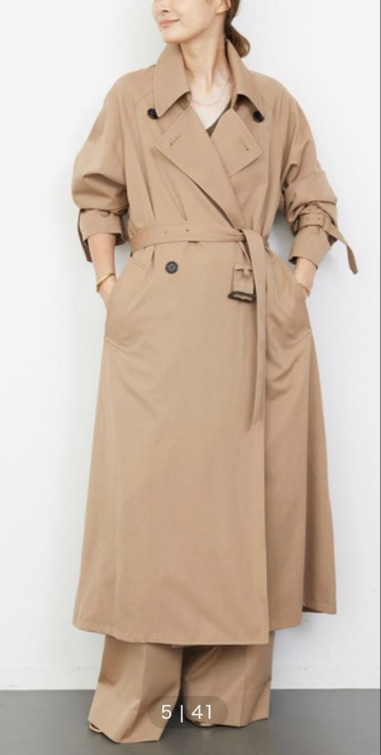美品Deuxieme Classe GABARDINE TRENCH トレンチ